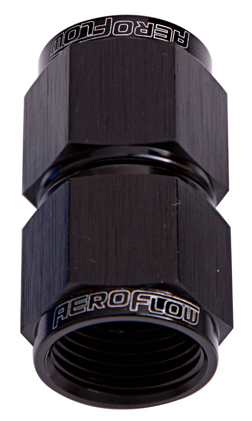 STRAIGHT FEMALE FLARE -6AN BLACK COUPLER - Image 2