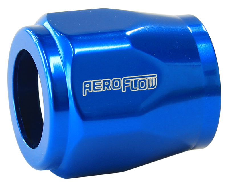 AF150-05 Aeroflow Hex Hose Finisher 14.3 Mm Id Blue 9/16" Id Clamp - Image 2