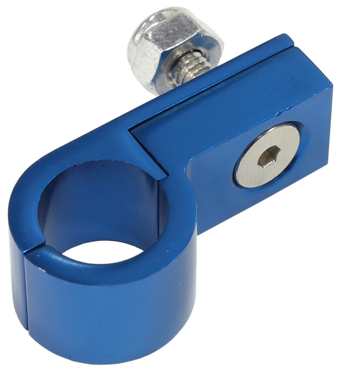 BILLET P STYLE CLAMP 1/4" LINEBLUE 6.3MM ID OR 1/4" ID - Image 2