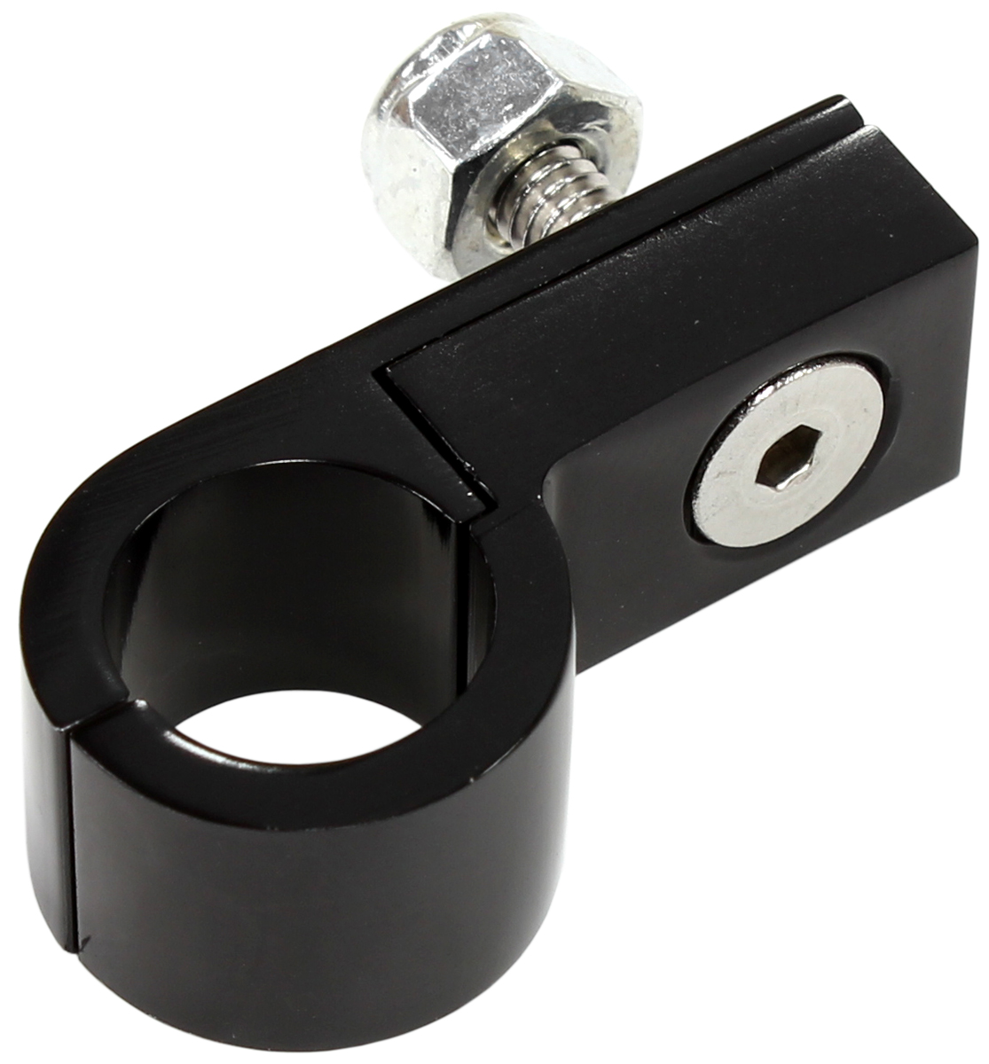 BILLET P STYLE CLAMP -6 HOSE BLACK 14.3MM ID OR 9/16" ID - Image 2
