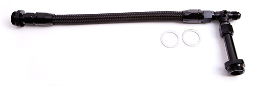 HOLLEY DUAL INLET RAIL -6AN BLACK SUIT 1-2 METERING BLOCKS - Image 2