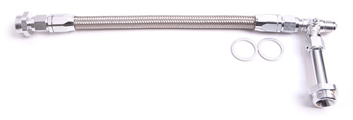 HOLLEY DUAL INLET RAIL -6AN SILVER SUIT 1-2 METERIN BLOCKS - Image 2