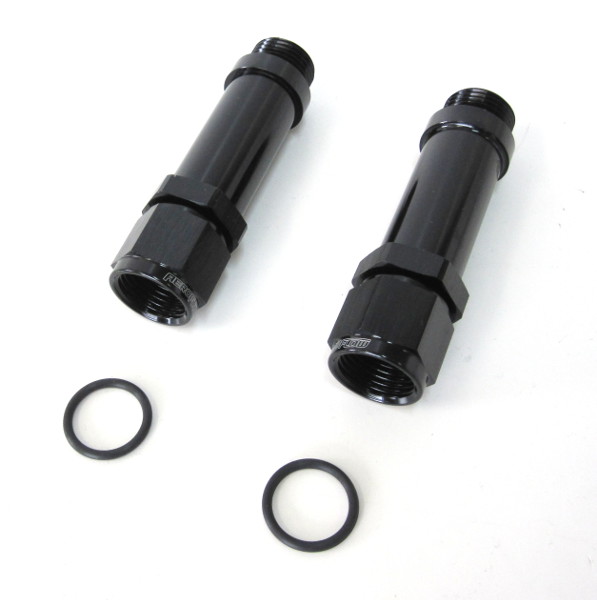 -8AN FEMALE TO HOLLEY ULTRA HPBLACK SWIVEL NUT (PAIR) -8ORB - Image 2