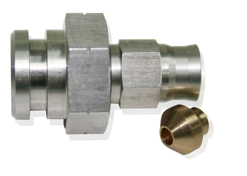 FEMALE INVERTED FLARE 17MM HEXWITH RET CLIP RECESS M10 X 1.0 - Image 2