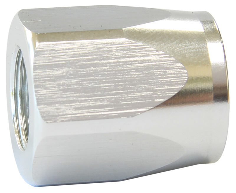 AF298-06DS Aeroflow Hose End Socket Alloy 6 An Silver Suit Braided Hose - Image 2