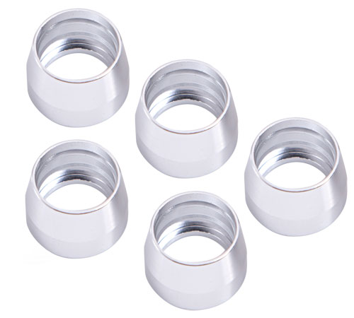 AF299-06D Aeroflow Teflon Alloy Olive Insert 6 Ansuit Teflon Hose End 6 An 5 Pk - Image 2