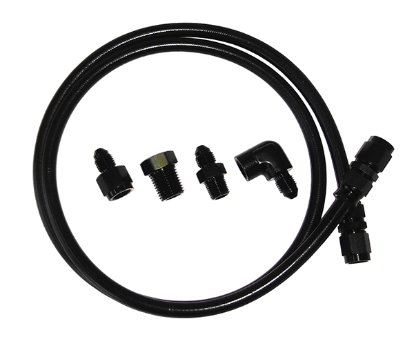 AF30-4003BLK Aeroflow 4 An X 3ft Black Braided Line With Fittings Included - Image 2