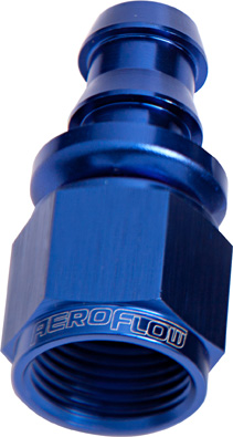 AF401-10 Aeroflow Straight Push Lock End 10 An Blue No Clamp Required - Image 2