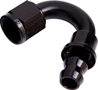 AF405-08BLK Aeroflow 150 Deg Push Lock End 8 An Black No Clamp Required - Image 2