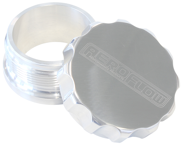 1" ALUM WELD BUNG AND CAP POLISHED ALLOY FINISH - Image 2