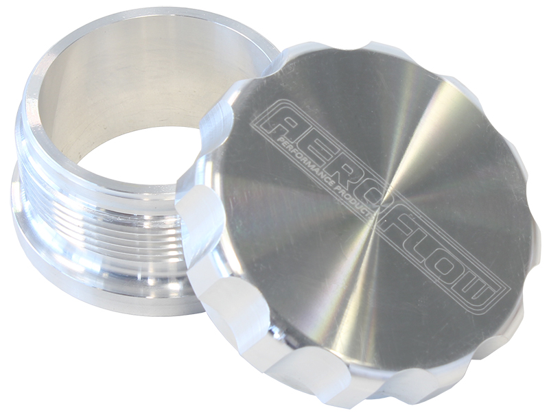 2" ALUM WELD BUNG AND CAP RAW ALLOY FINISH - Image 2