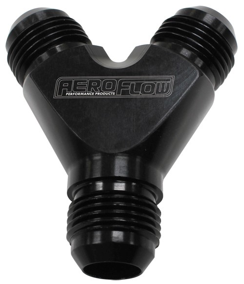 AF930-08-06BLK Aeroflow Y Block 8 An In 6 An Out Black 1 X 8 An In 2 X 6 An Out - Image 2