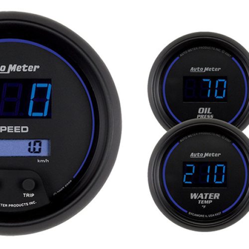 COBALT DIGITAL 5 PIECE KIT    3-3/8″ SPEEDO, 2-1/16″ GAUGES