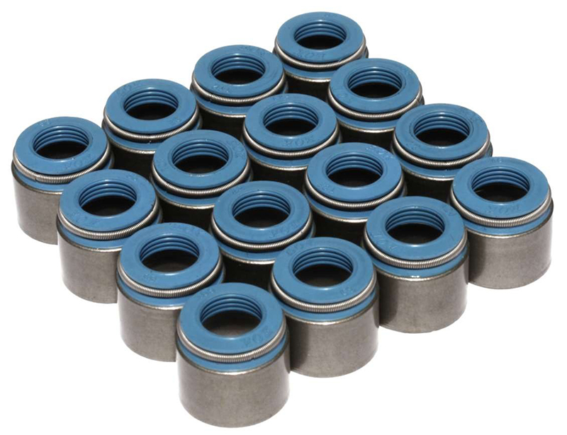 VALVE STEM OIL SEALS, 11/32" METAL BODY VITON, .530" GUIDE