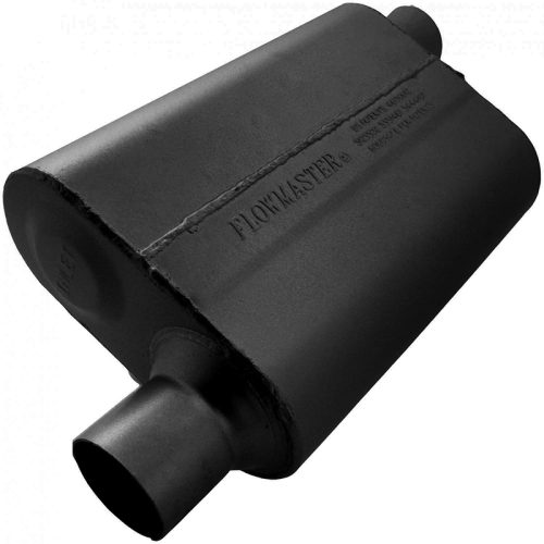 40 SERIES DELTA FLOW MUFFLER  2.50″ OFFSET IN / OFFSET OUT
