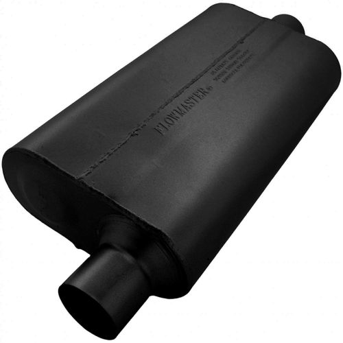 50 SERIES DELTA FLOW MUFFLER  2.50″ OFFSET IN / CENTRE OUT