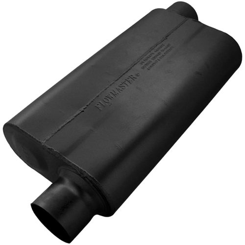 50 SERIES DELTA FLOW MUFFLER  3.00″ OFFSET IN / OFFSET OUT