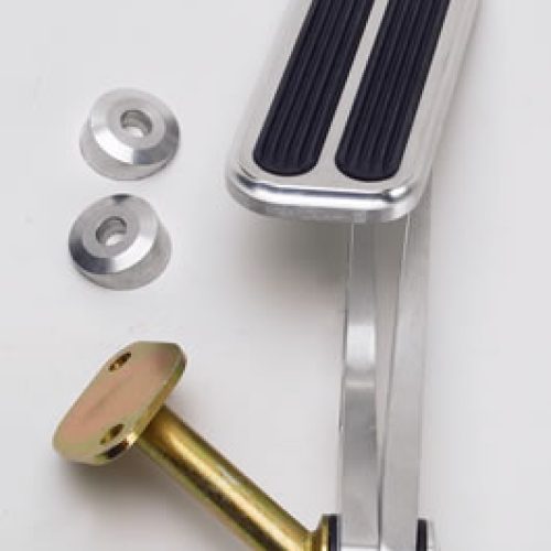 BILLET ALLOY GAS PEDAL 55-57  CHEV WITH RUBBER INSERT