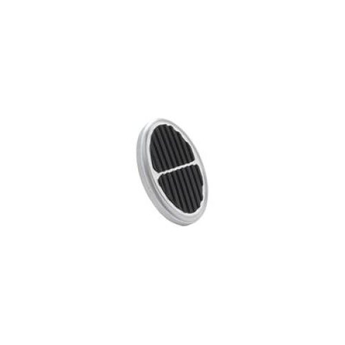 LOKAR BILLET ALLOY DIMMER PAD OVAL WITH RUBBER INSERT