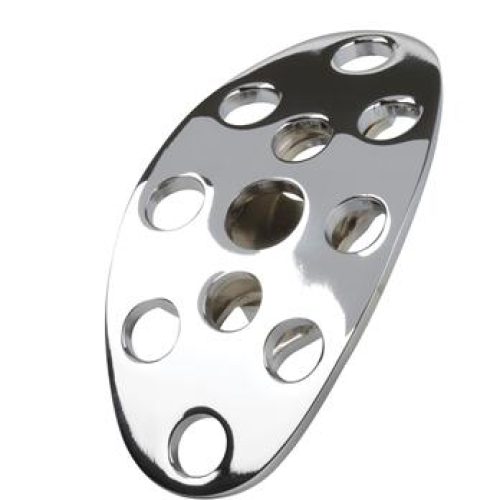 LAKESTER BRAKE/CLUTCH PEDAL   CHROME * STEEL- DRILLED