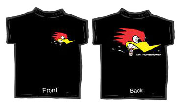 CLAY SMITH MR HORSEPOWER BLACK TSHIRT X LARGE