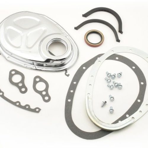 CHEV S/B 2 PIECE TIMING COVER KIT, INCLUDES GASKETS