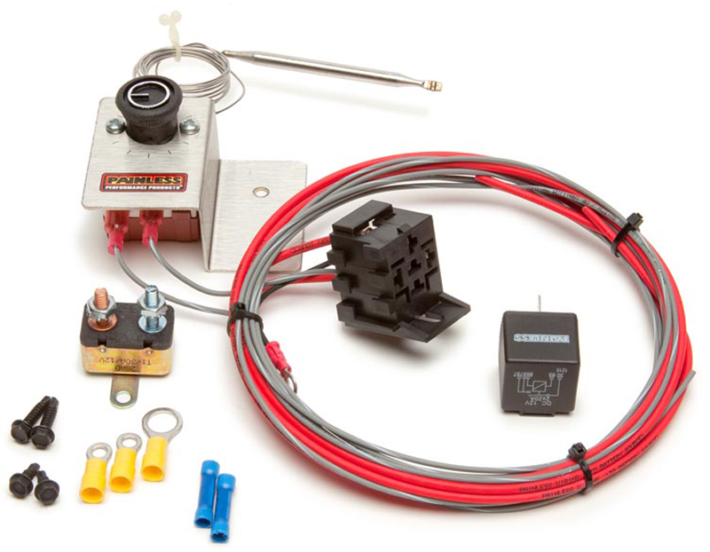 ADJUSTABLE ELECT FAN THERMOSTAKIT DIAL,RELAY,BREAKER