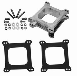 2" 4150 ALUM OPEN CARB SPACER KIT INCLUDES MOUNTING HARDWARE
