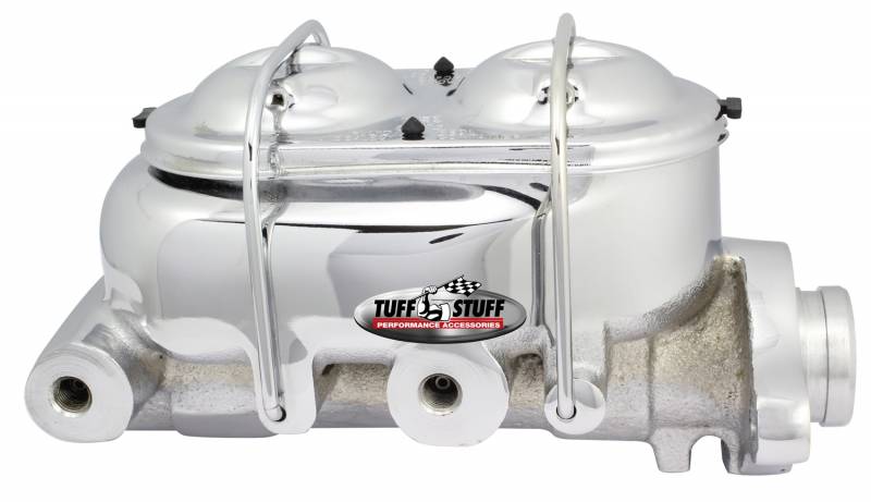 TUF2020NA Tuff Stuff Chrome Dual Reservoir 1" Bore Master Cyl 3/8 Ports Both Side