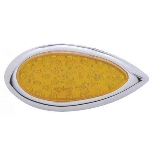 UP38805 Upi Reproductions 1938 39 Led Turn Signal Ea Amber Lens Plastic Rim
