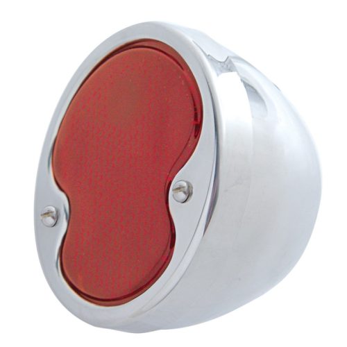 1932 STAINLESS TAIL LIGHT   EAPOLISHED RED LENS  RH