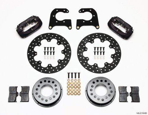 REAR DRAG KIT BIG FORD NEW DRILLED, 2.5" OFFSET