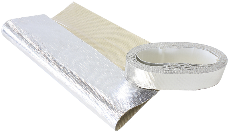 12"X24" SHEET ALUMINISED HEAT BARRIER ADHESIVE BACKED SILVER - Image 2