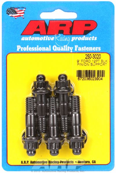 AR250-3020 Arp Ford 9" Pinion Support Stud Kit 12 Pt Blk
