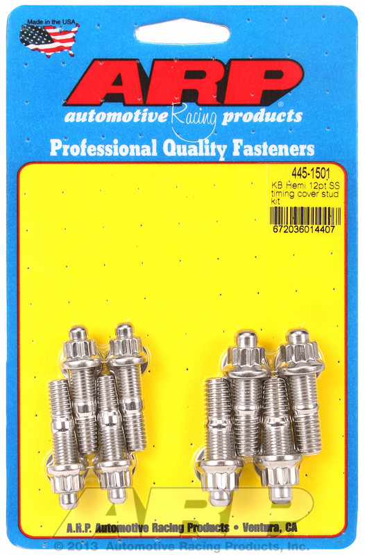 AR445-1501 Arp Arp 12 Pt T/Cover Stud Kit Chrys Kb Hemi Stainless
