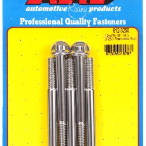 AR612-3250 Arp Ss 12 Pt Bolts 5/16″ Unc X 3.253/8″ Wrench (5 Pack) 5/16 18