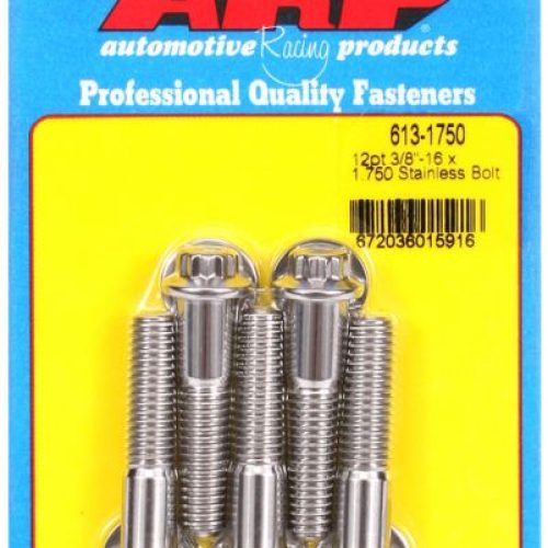 AR613-1750 Arp Ss 12 Pt Bolts 3/8″ Unc X 1.75″3/8″ Wrench (5 Pack) 3/8 16