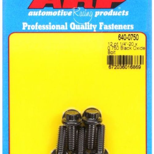 12PT BOLTS 1/4″ UNC x .750″   5/16″ WRENCH (5-PACK) 1/4-20