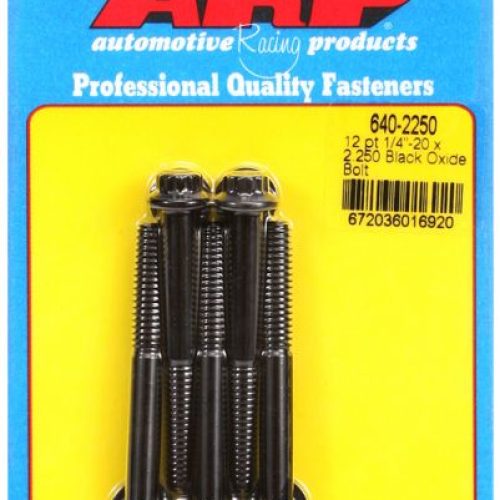AR640-2250 Arp 12 Pt Bolts 1/4″ Unc X 2.25″ 5/16″ Wrench (5 Pack) 1/4 20