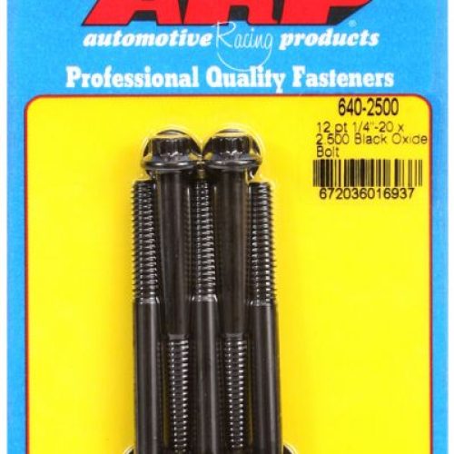 AR640-2500 Arp 12 Pt Bolts 1/4″ Unc X 2.50″ 5/16″ Wrench (5 Pack) 1/4 20