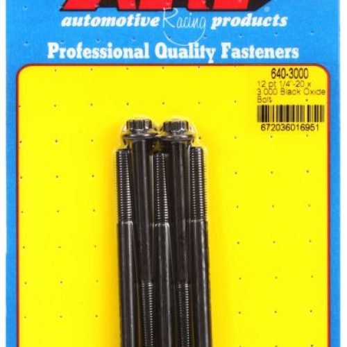 AR640-3000 Arp 12 Pt Bolts 1/4″ Unc X 3.00″ 5/16″ Wrench (5 Pack) 1/4 20