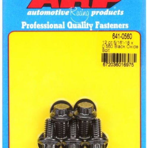 AR641-0560 Arp 12 Pt Bolts 5/16″ Unc X .560″ 3/8″ Wrench (5 Pack) 5/16 18