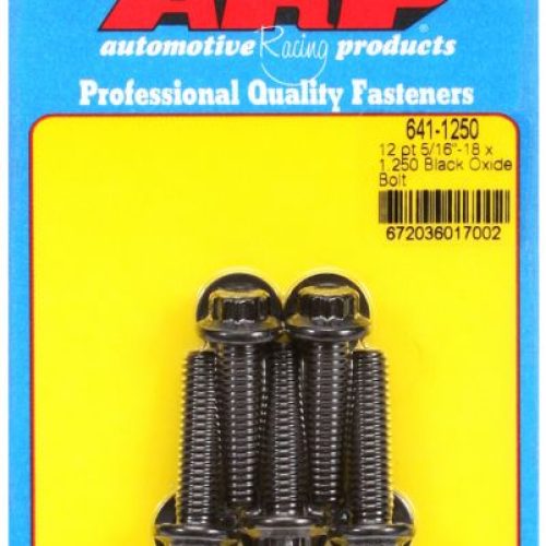 AR641-1250 Arp 12 Pt Bolts 5/16″ Unc X 1.25″ 3/8″ Wrench (5 Pack) 5/16 18