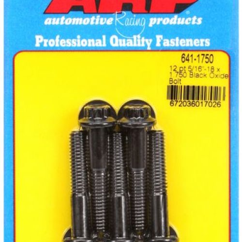 AR641-1750 Arp 12 Pt Bolts 5/16″ Unc X 1.75″ 3/8″ Wrench (5 Pack) 5/16 18