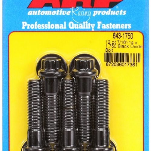 AR643-1750 Arp 12 Pt Bolts 7/16″ Unc X 1.75″ 7/16″ Wrench (5 Pack) 7/16 14