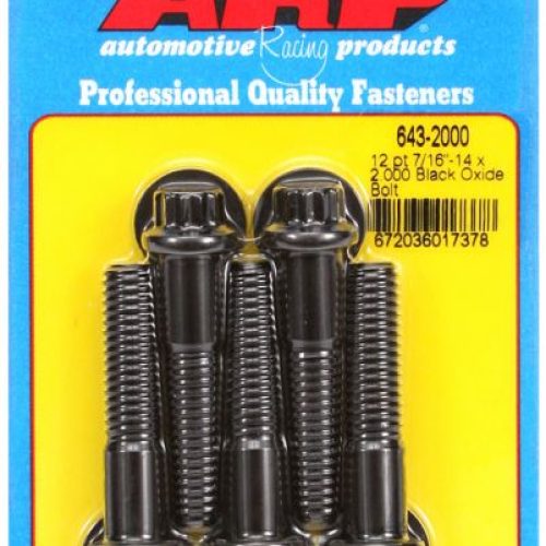 AR643-2000 Arp 12 Pt Bolts 7/16″ Unc X 2.00″ 7/16″ Wrench (5 Pack) 7/16 14