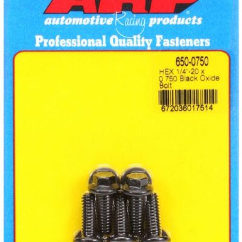 AR650-0750 Arp Hex Bolts 1/4″ Unc X .750″ 5/16″ Wrench (5 Pack) 1/4 20