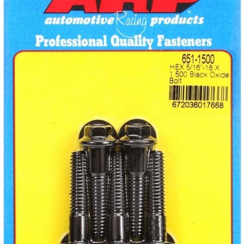 AR651-1500 Arp Hex Bolts 5/16″ Unc X 1.50″ 3/8″ Wrench (5 Pack) 5/16 18