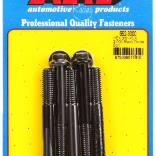 AR652-3000 Arp Hex Bolts 3/8″ Unc X 3.00″ 3/8″ Wrench (5 Pack) 3/8 16