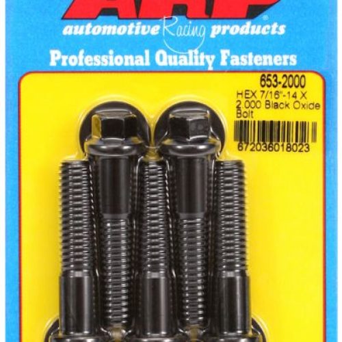 AR653-2000 Arp Hex Bolts 7/16″ Unc X 2.00″ 7/16″ Wrench (5 Pack) 7/16 14